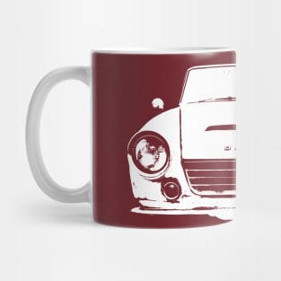 Datsun Roadster 1960s classic car white monoblock Mug